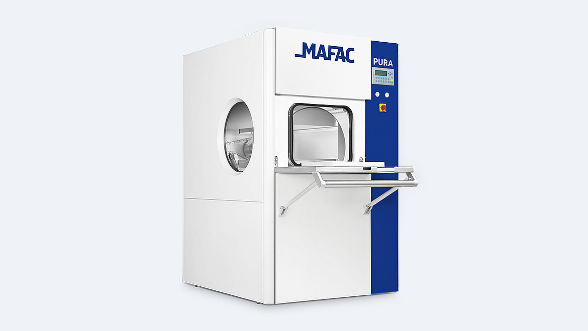 Perspective view of a MAFAC PURA cleaning system for component cleaning